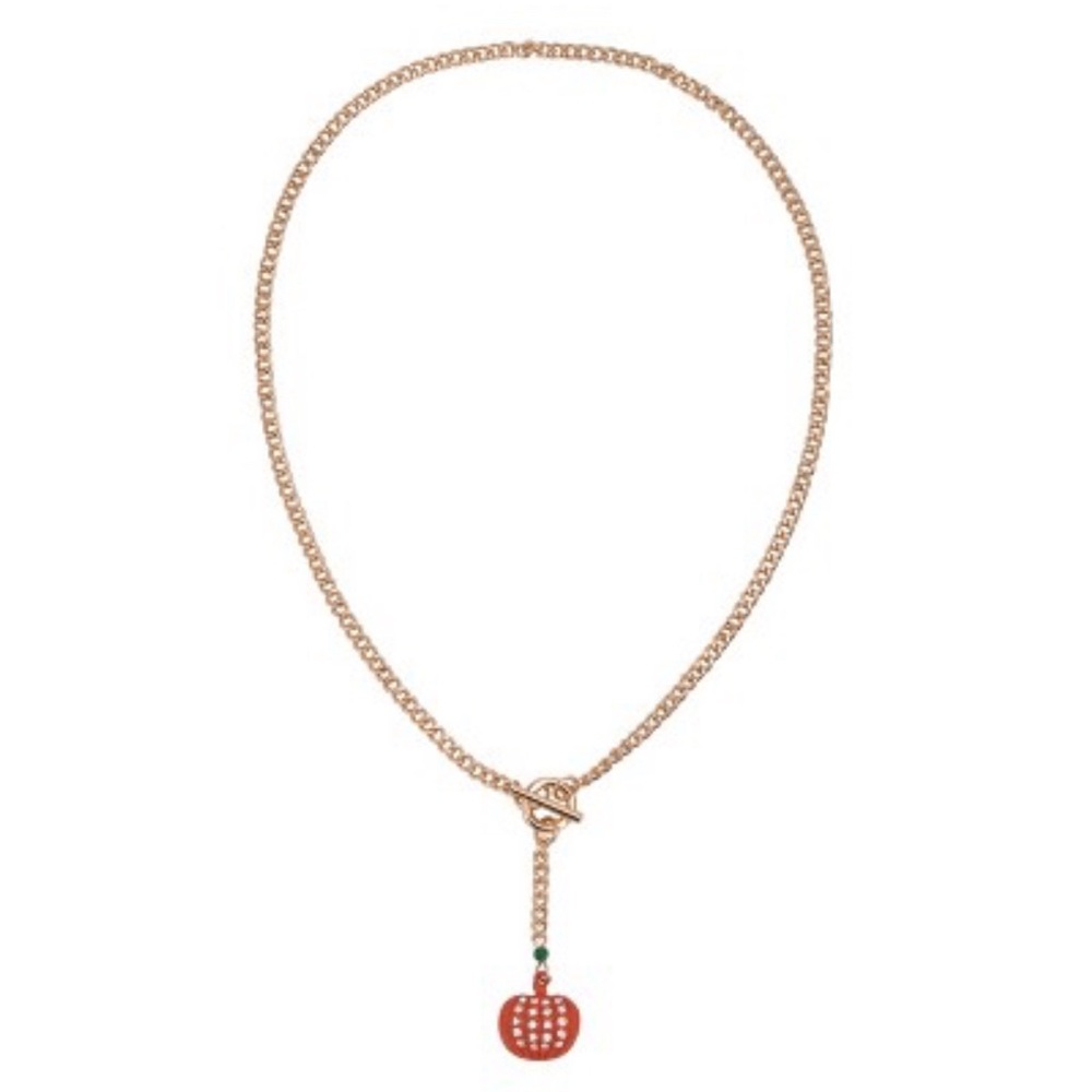 Isaac‎ Mizrahi Pumpkin Toggle Necklace NWT